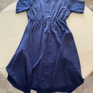 Navy blue spring dress